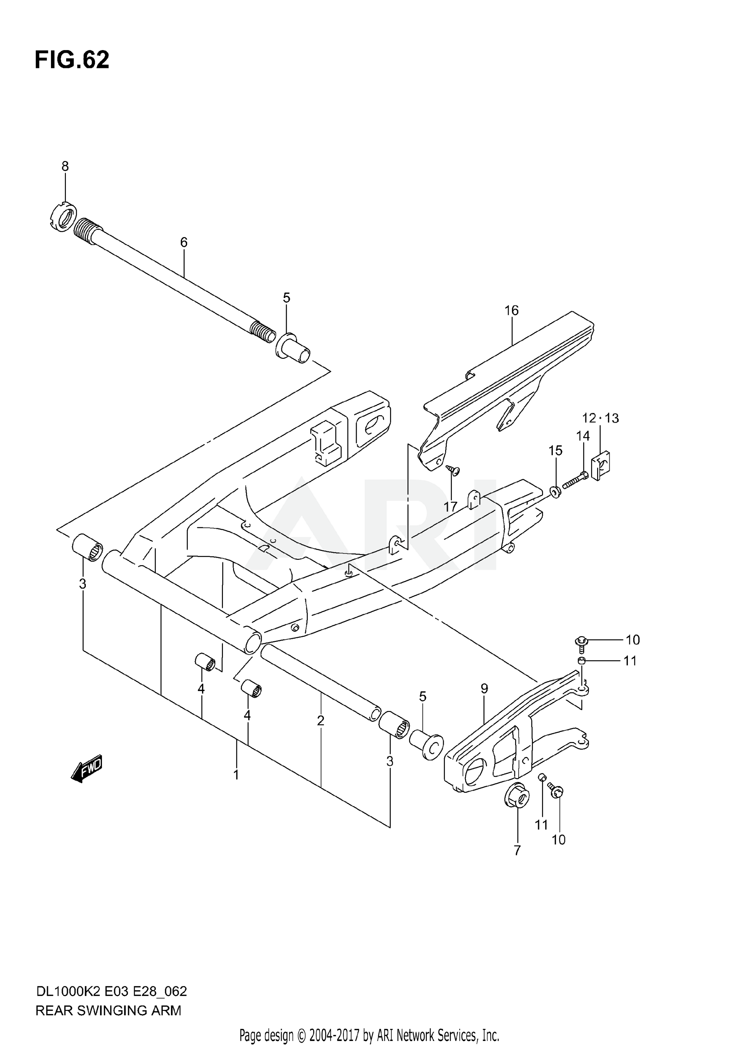 REAR SWINGING ARM