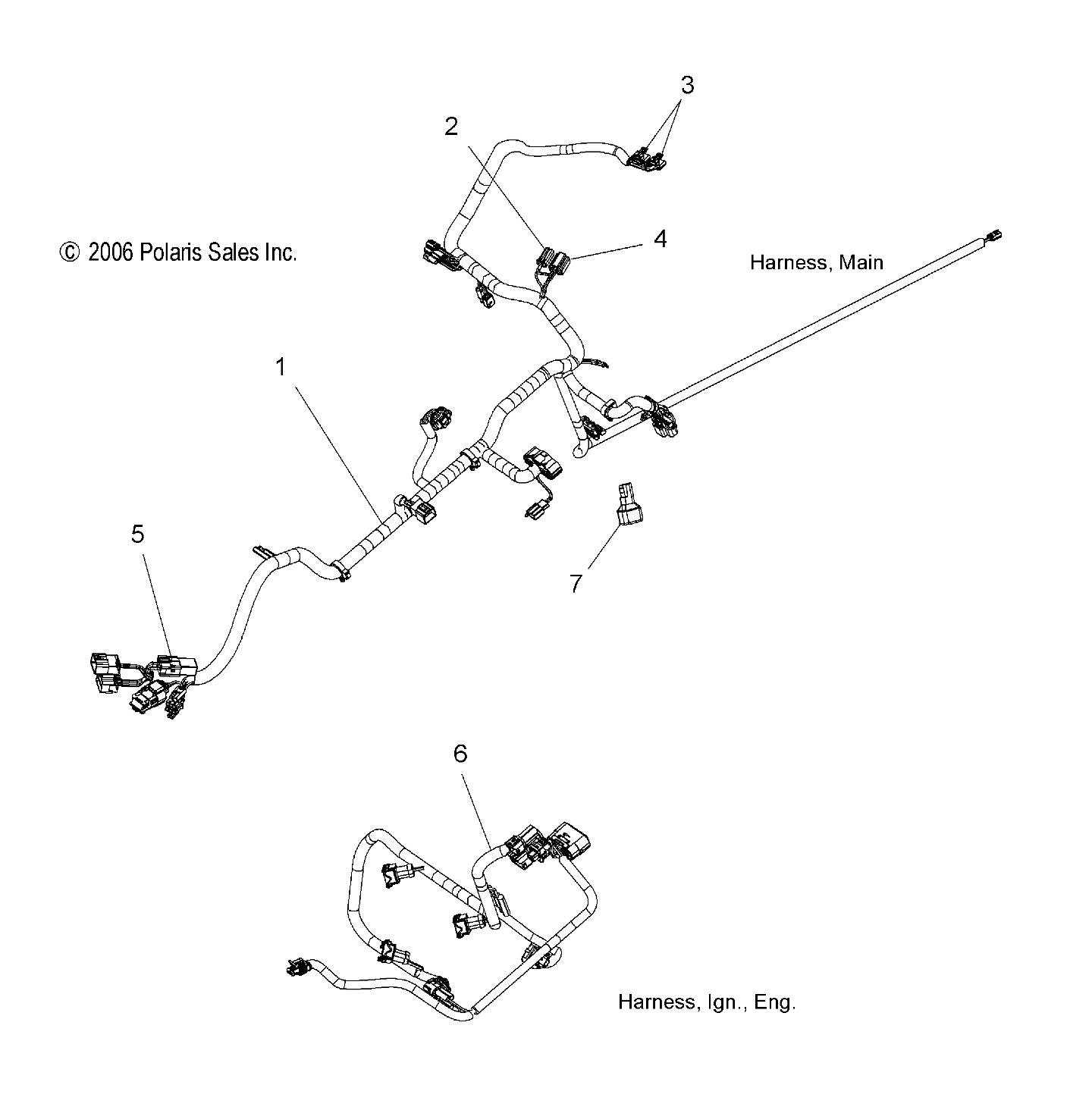 WIRE HARNESS - S07PL7JS/JE (49SNOWWIREHARNESSDRGNRMK)