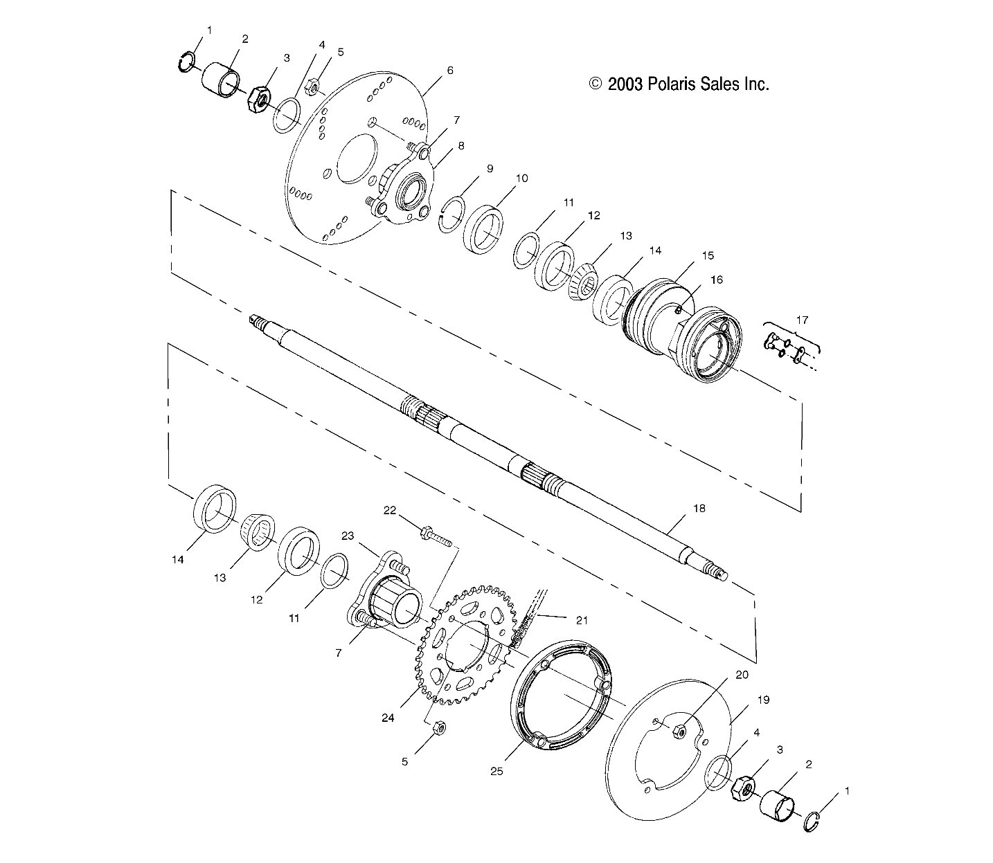 REAR HOUSING - A03BA25CA/CB (4986228622C03)