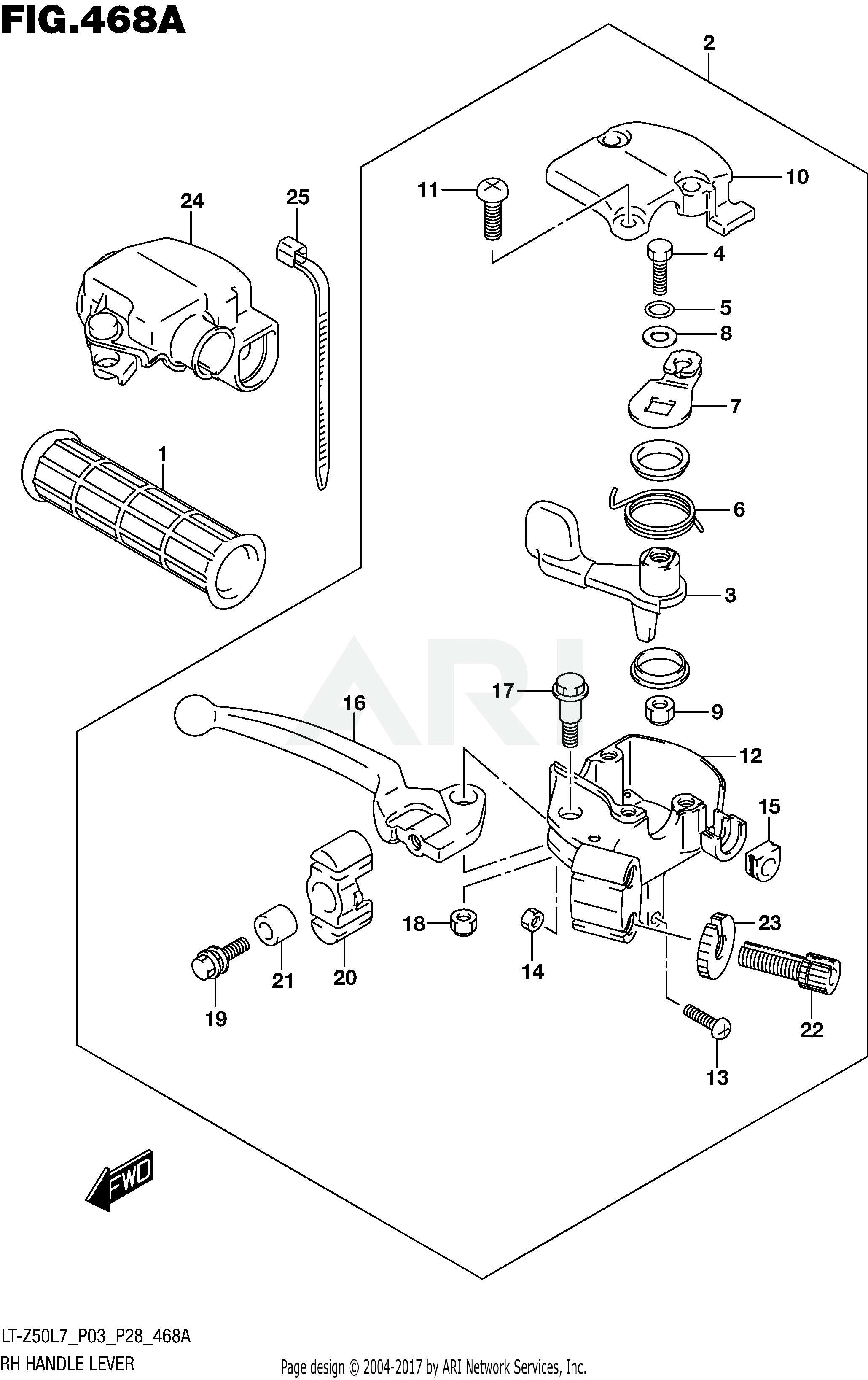 RH HANDLE LEVER