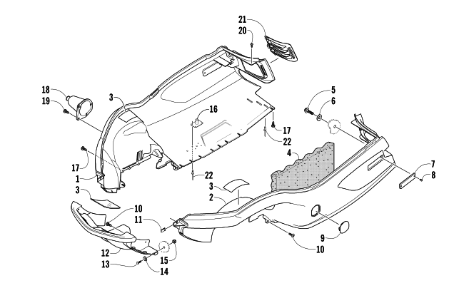 BELLY PAN AND FRONT BUMPER ASSEMBLY