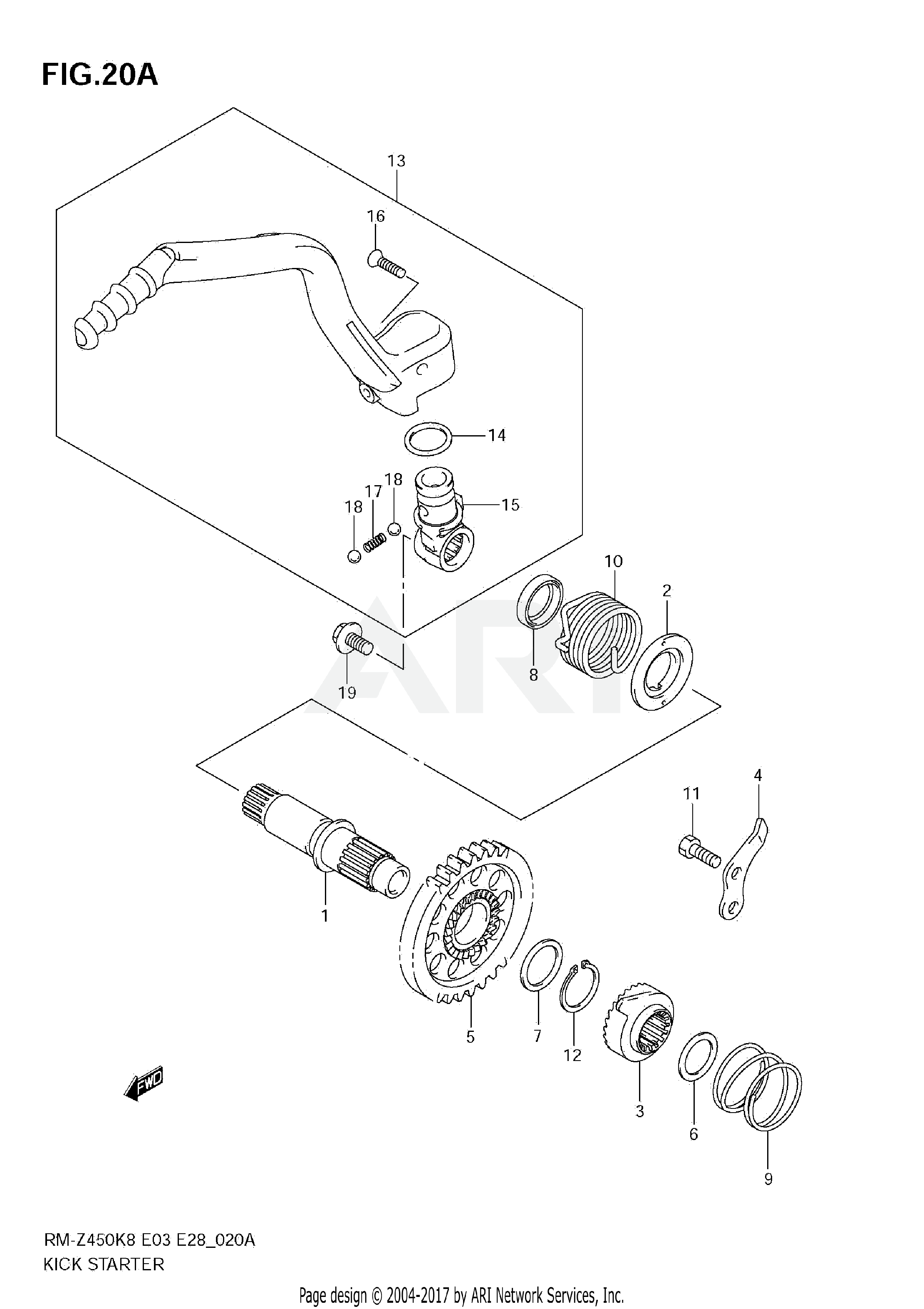 KICK STARTER (RM-Z450 L0/L1)