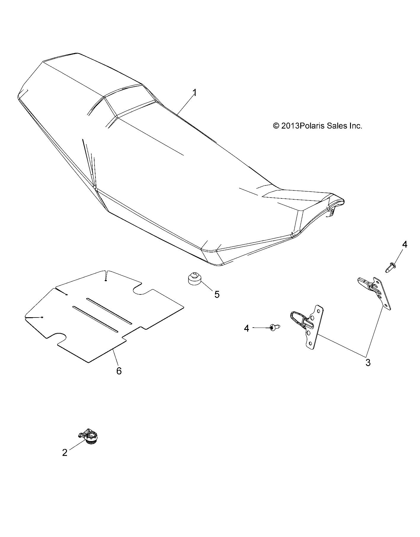 BODY, SEAT - A15SVE95AW (49ATVSEAT14SCRAM)