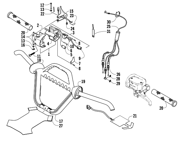 HANDLEBAR AND CONTROLS