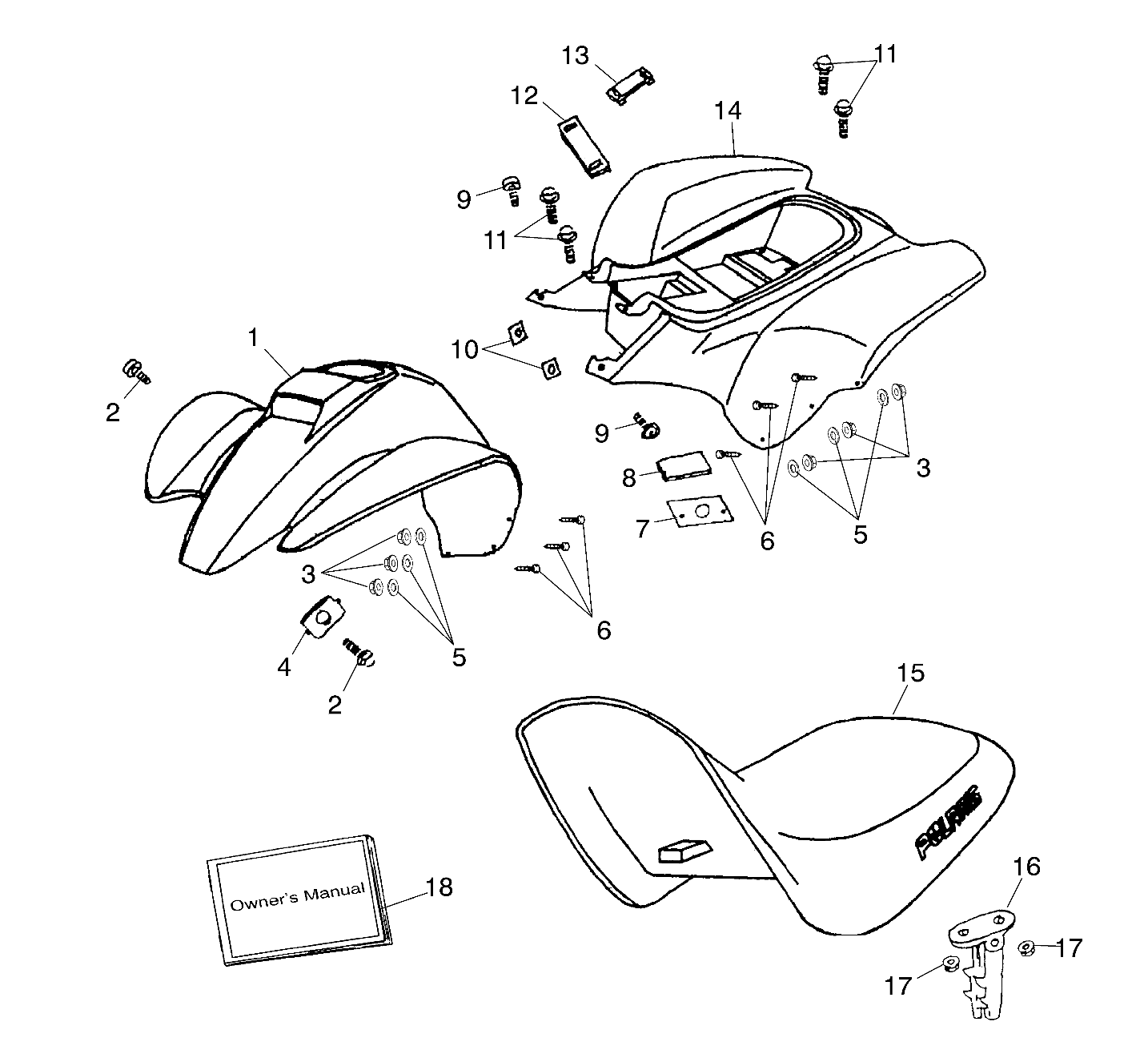 FENDER/SEAT - A02EA05CA (4978757875B04)