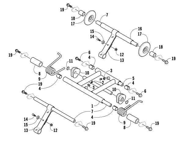 REAR SUSPENSION ARM ASSEMBLY
