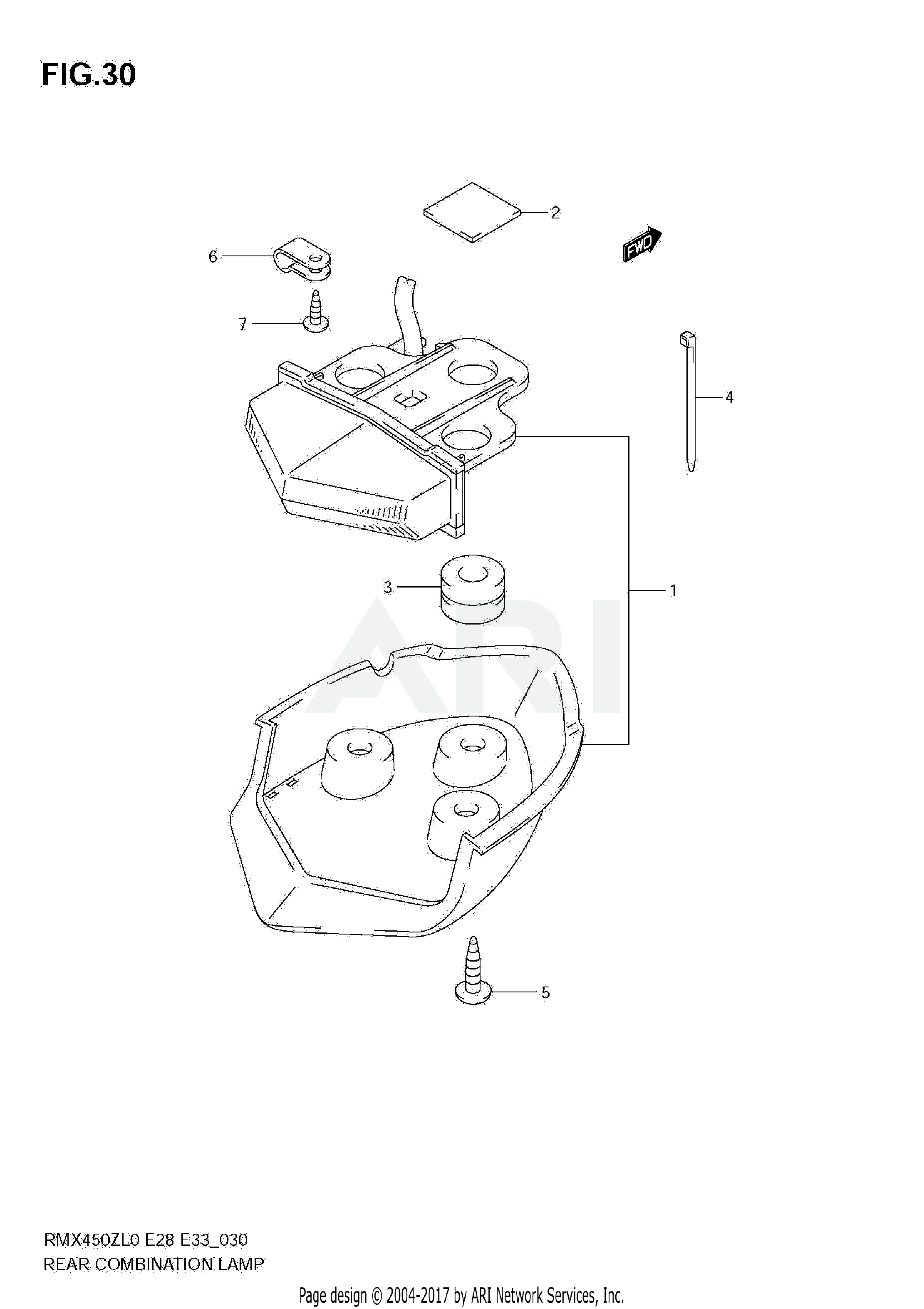 REAR COMBINATION LAMP (E33)