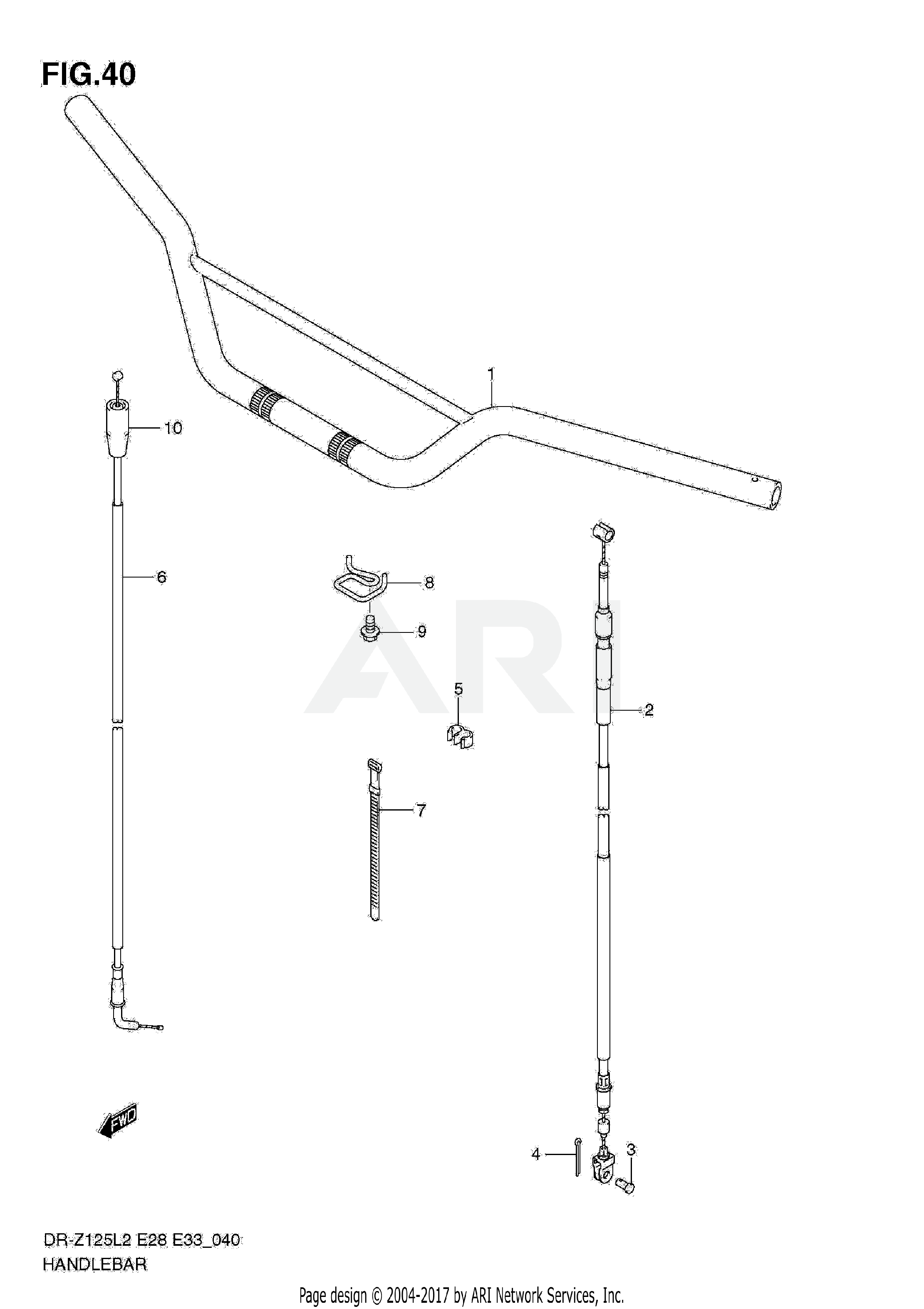 HANDLEBAR (DR-Z125L E33)