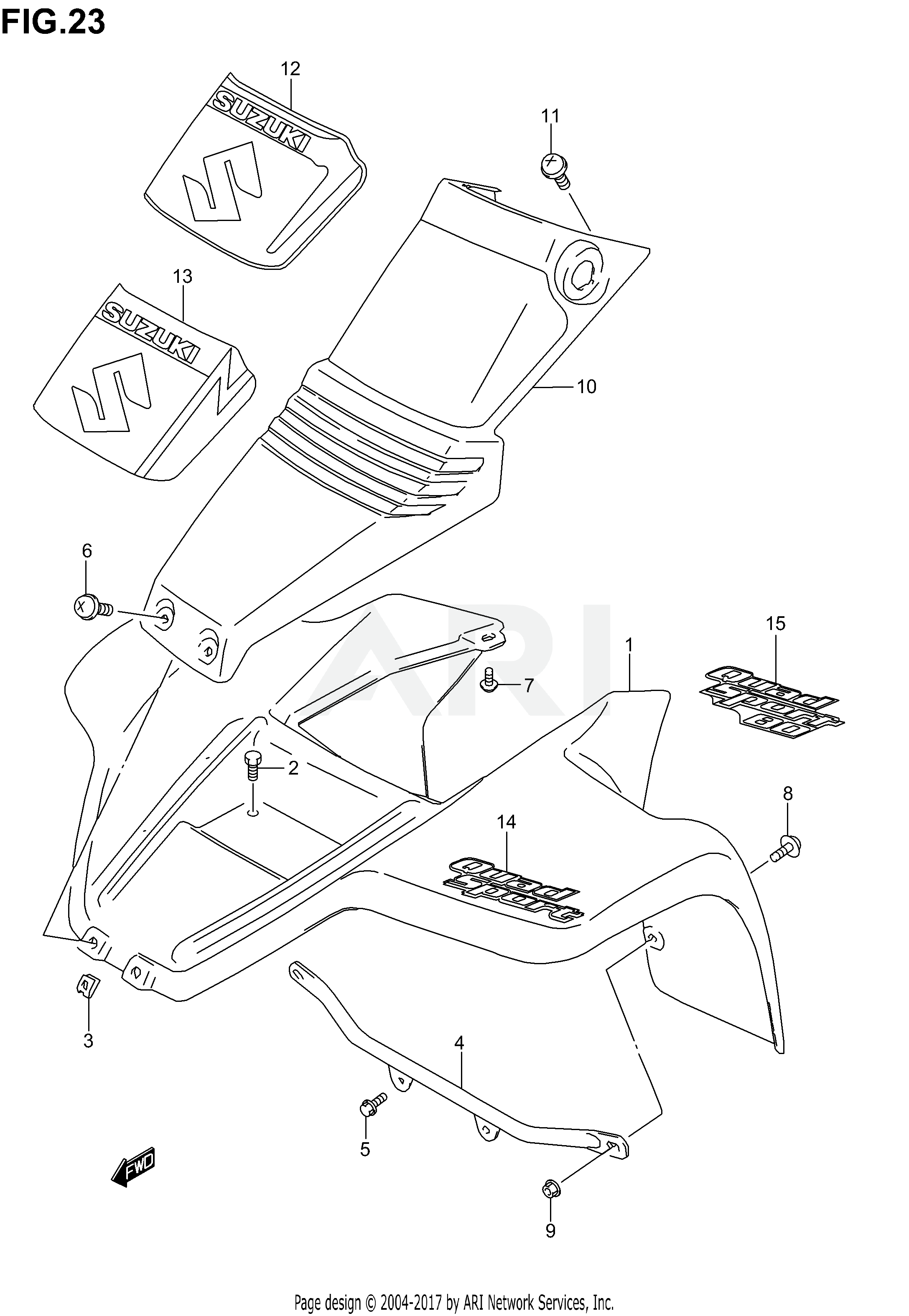 FRONT FENDER (MODEL K2/K3/K4)