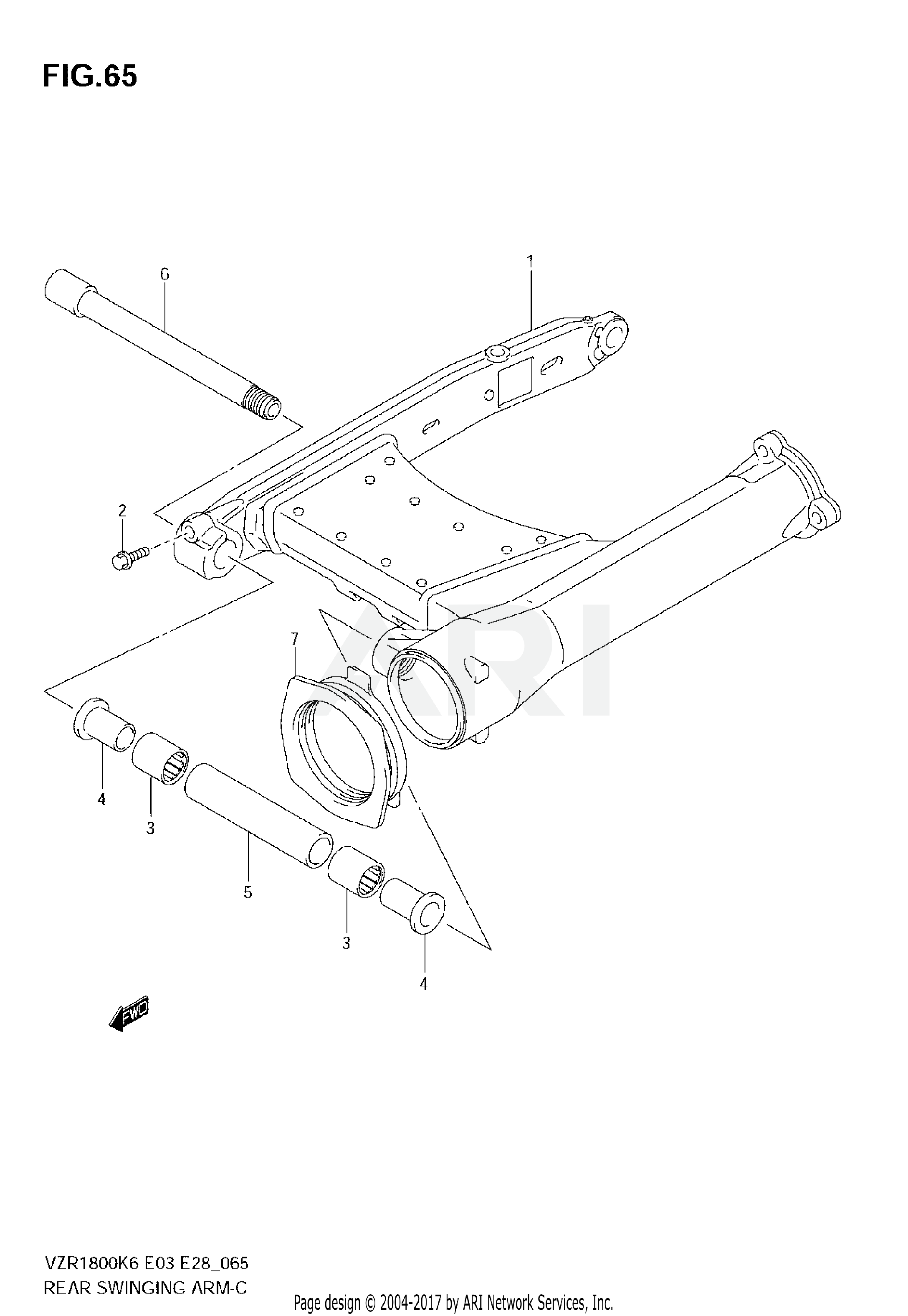 REAR SWINGING ARM