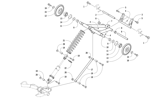 REAR SUSPENSION REAR ARM ASSEMBLY