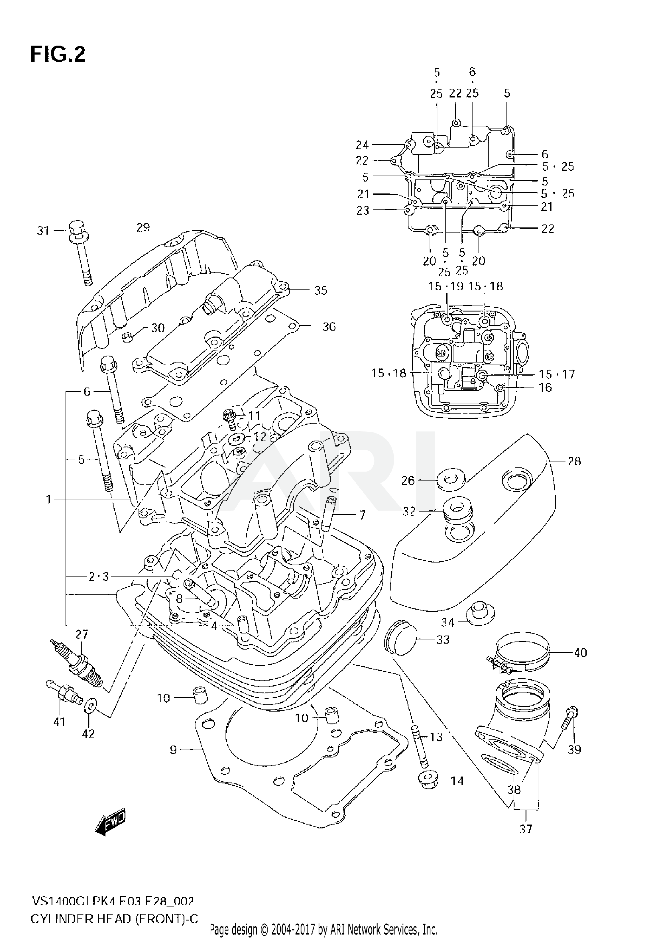 CYLINDER HEAD (FRONT)