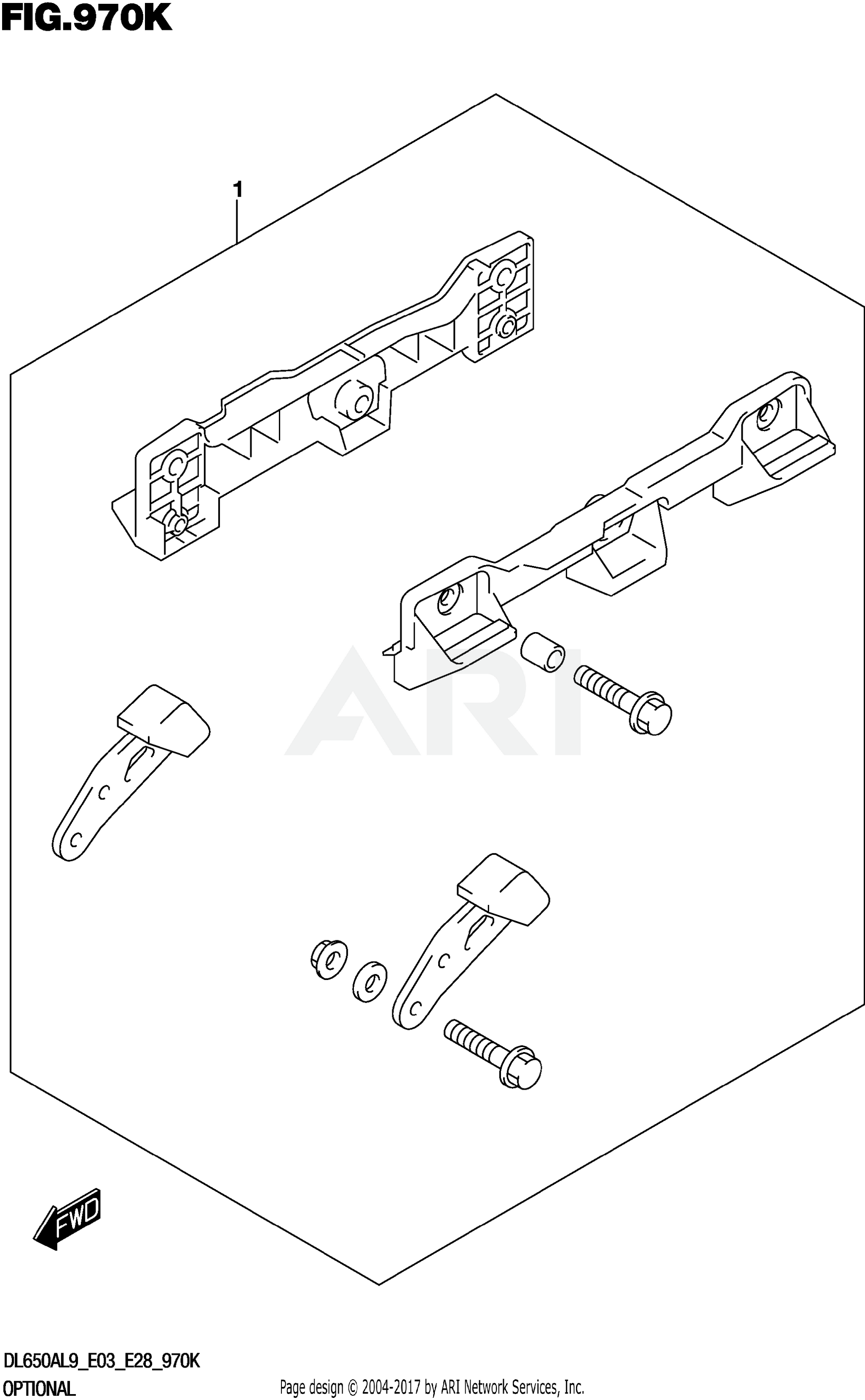 OPTIONAL (SIDE CASE BRACKET SET)