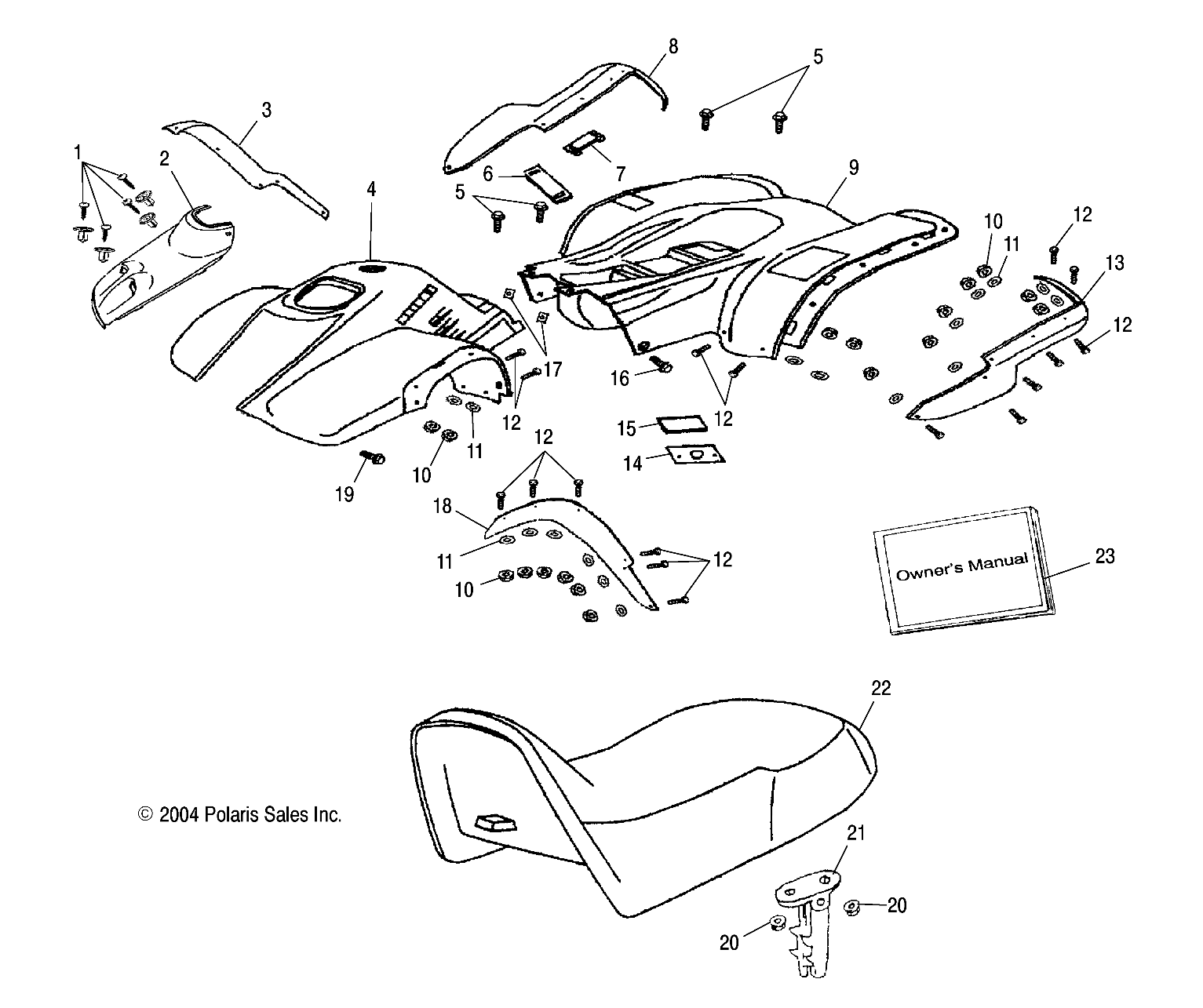 CAB/SEAT - A05FA09CA/CB/CC (4995069506B05)