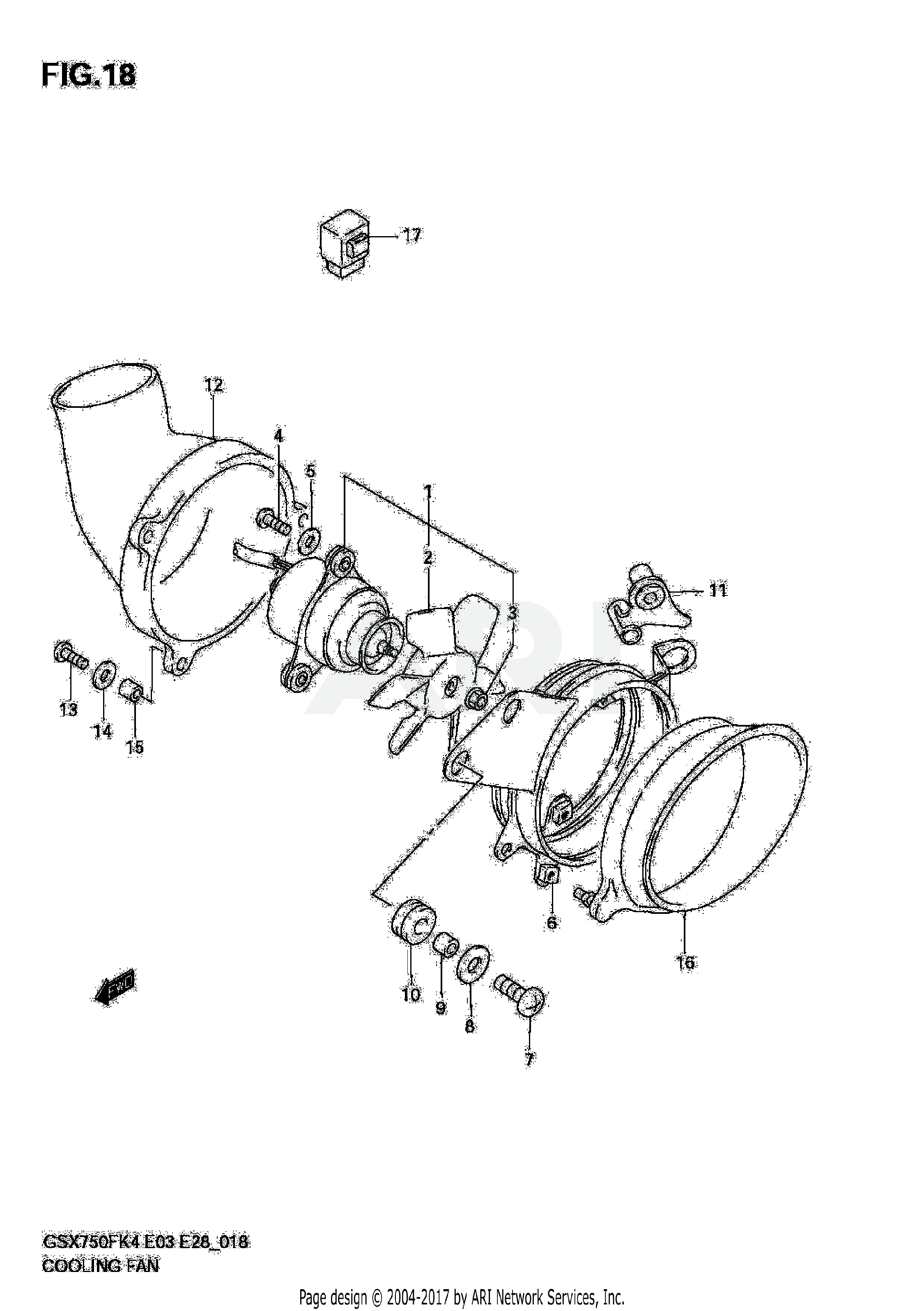 COOLING FAN (E33)