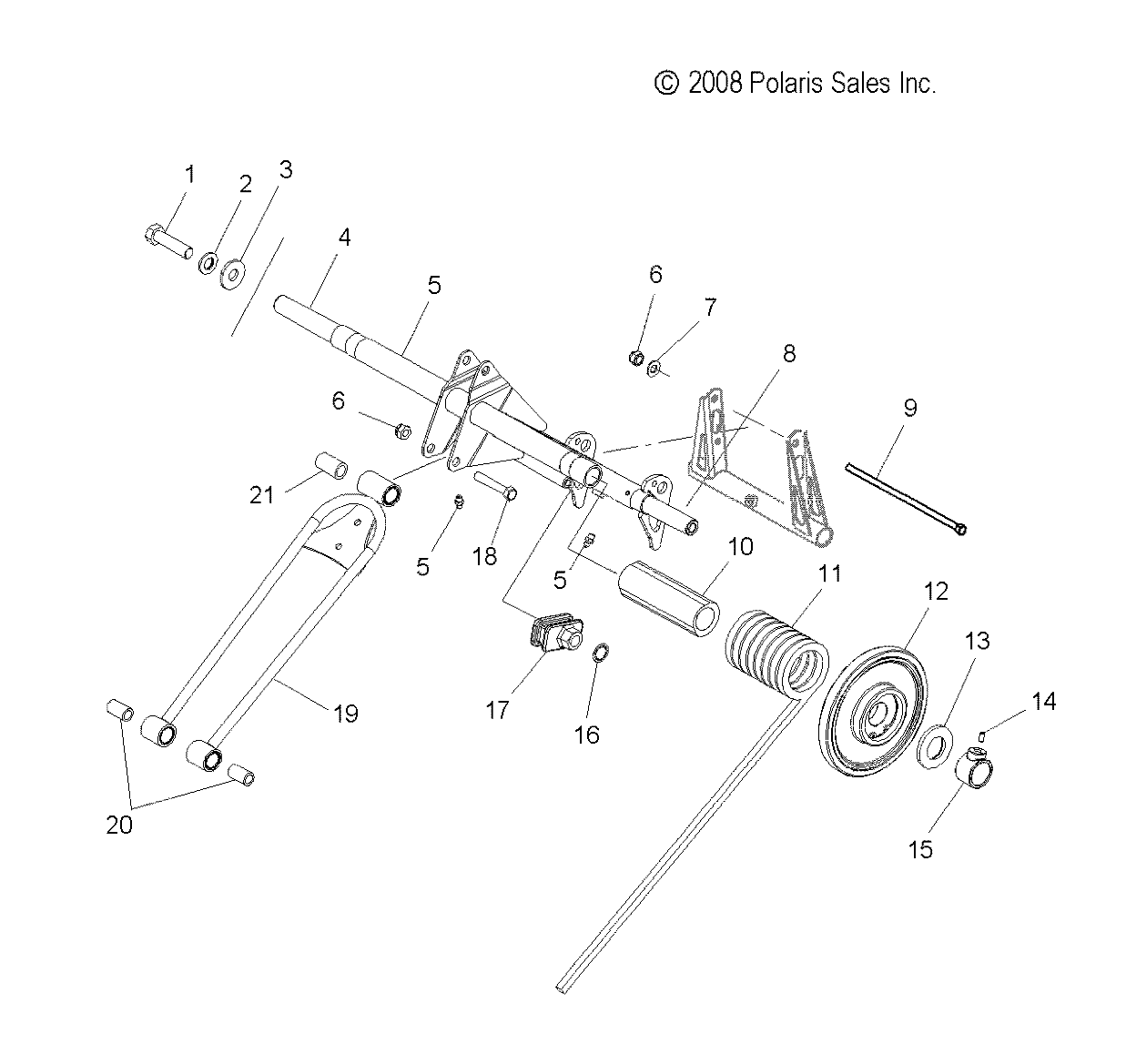 SUSPENSION, TORQUE ARM, REAR - S09PL8ES/EE (49SNOWTORQUEREAR09ASLT)