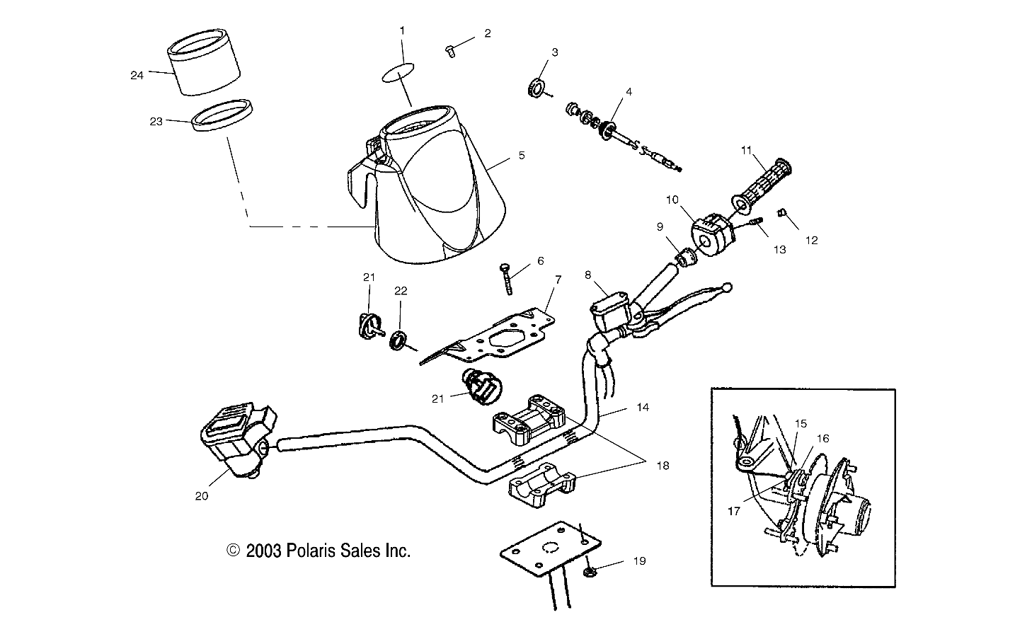 HANDLEBAR - A04CD32AA/AB/AC/FB (4986268626C01)