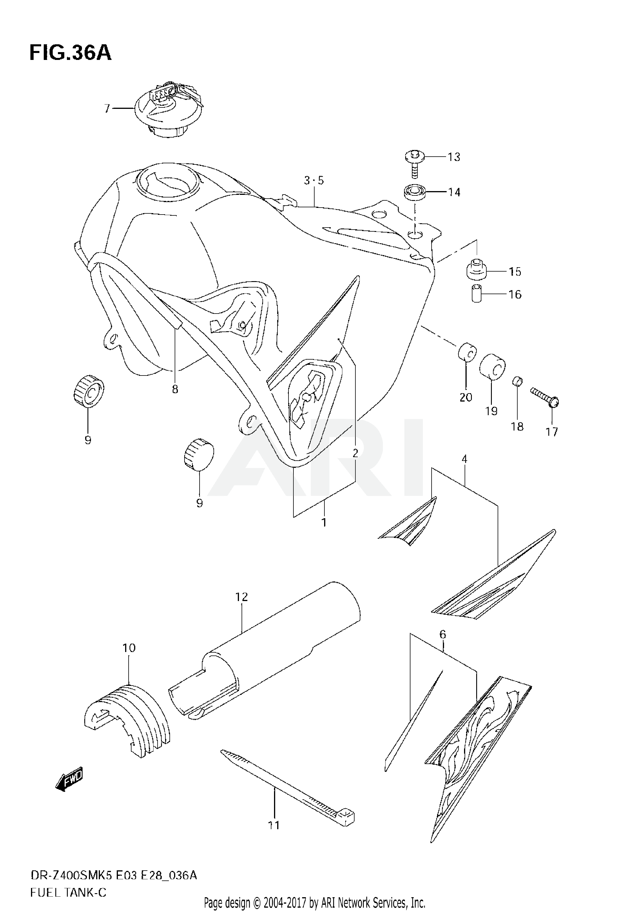 FUEL TANK (MODEL K7/K8)