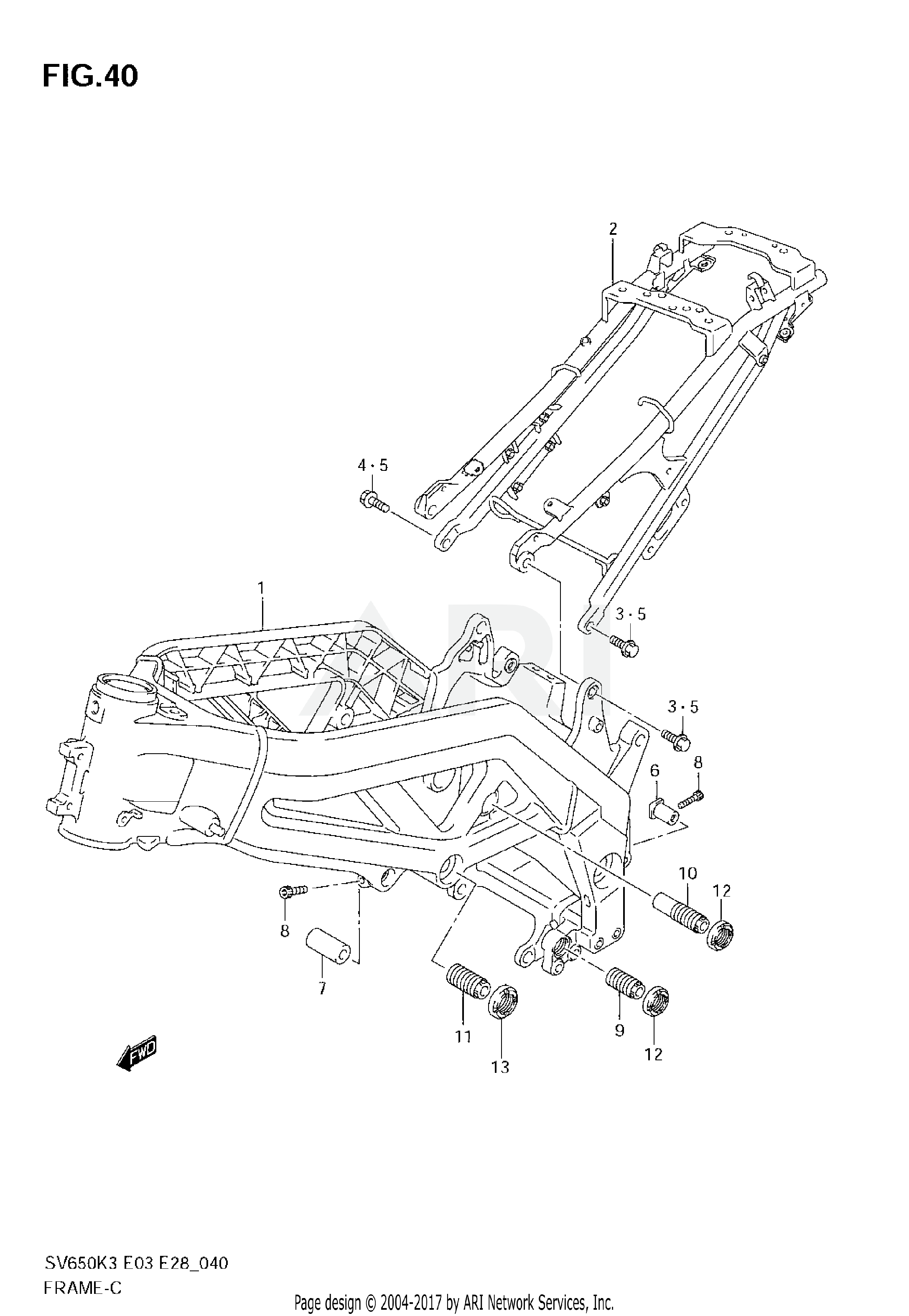 FRAME (MODEL K3/K4/K5/K6)