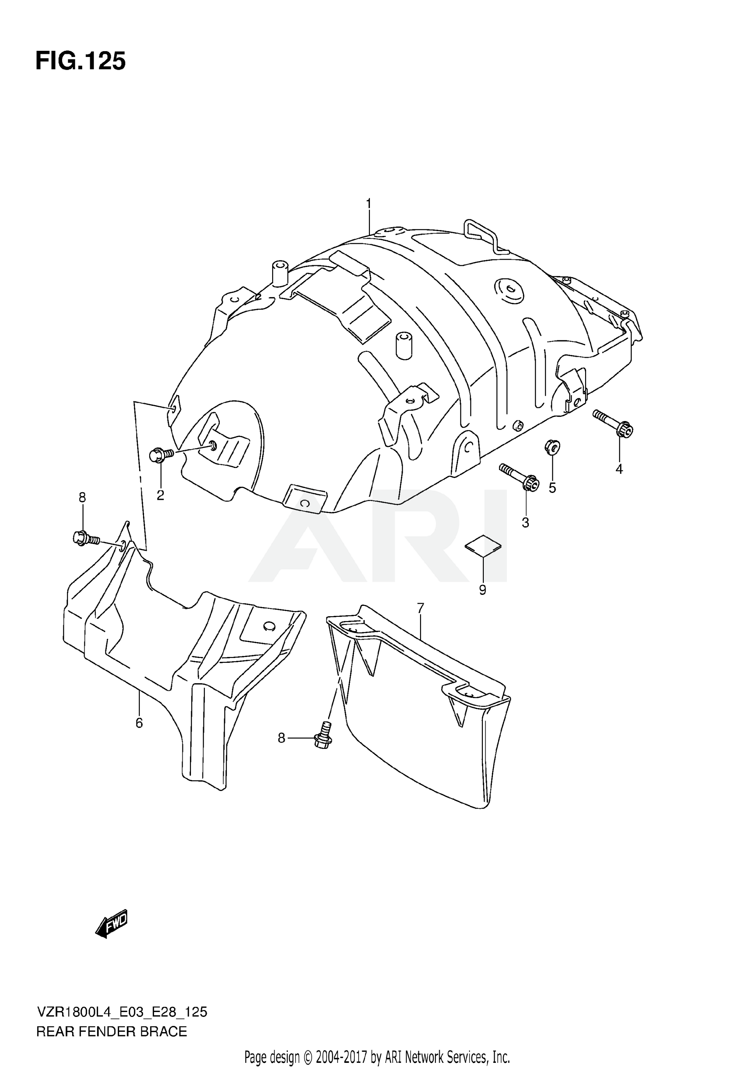 REAR FENDER BRACE