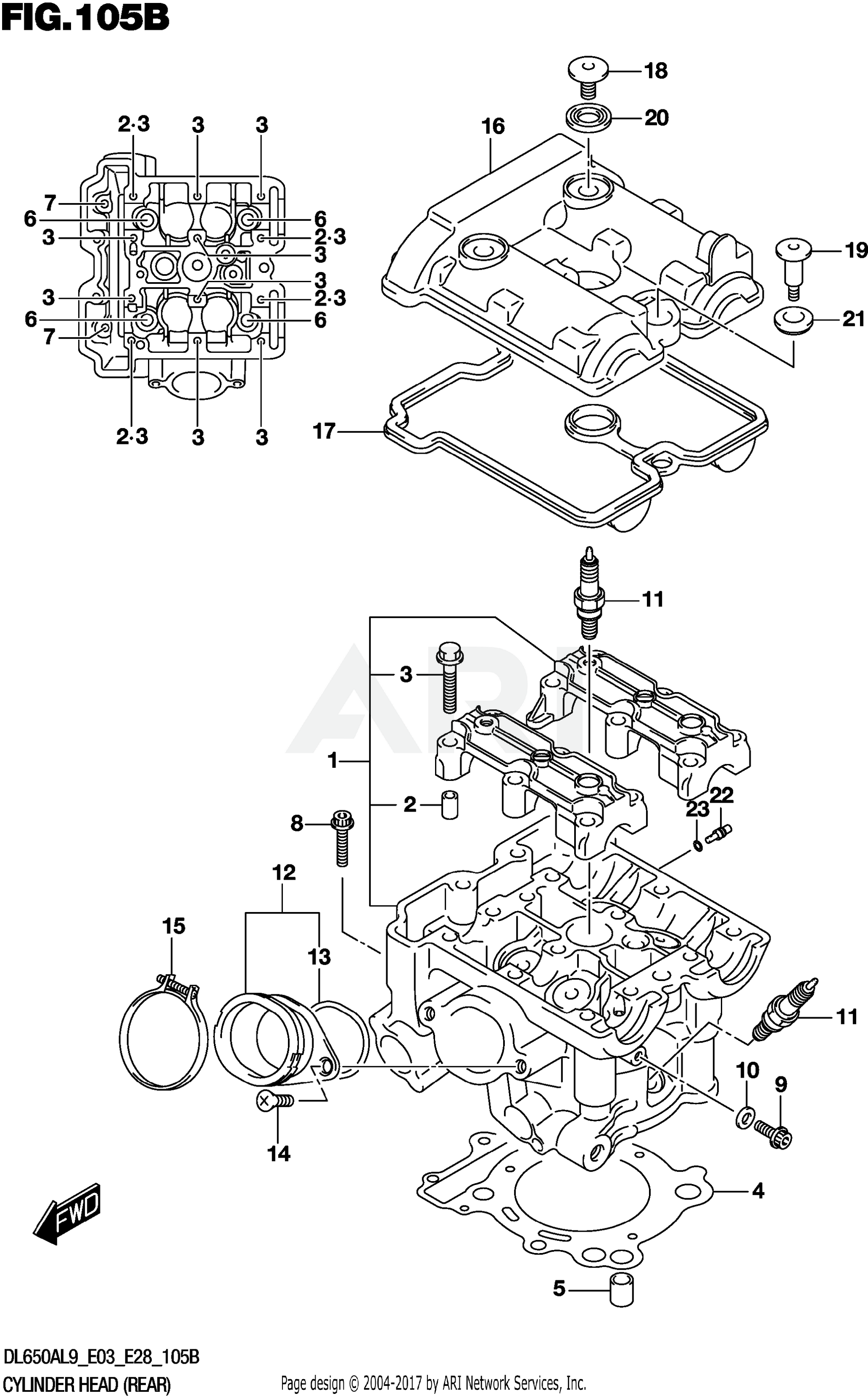 CYLINDER HEAD (REAR)