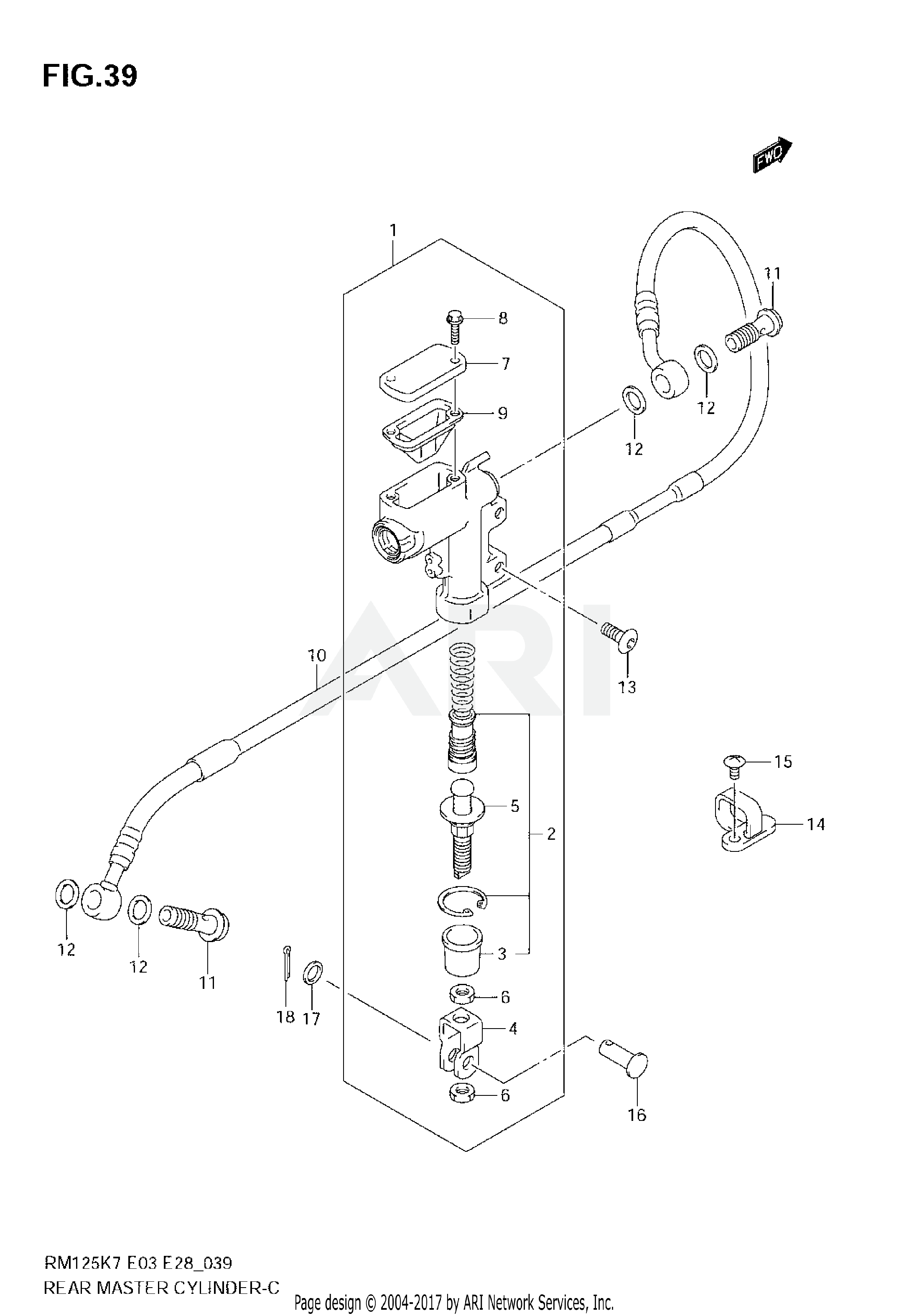 REAR MASTER CYLINDER