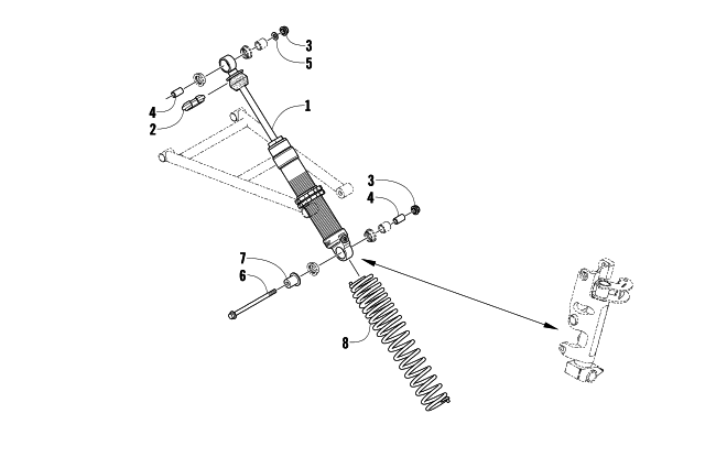 FRONT SUSPENSION SHOCK ABSORBER ASSEMBLY