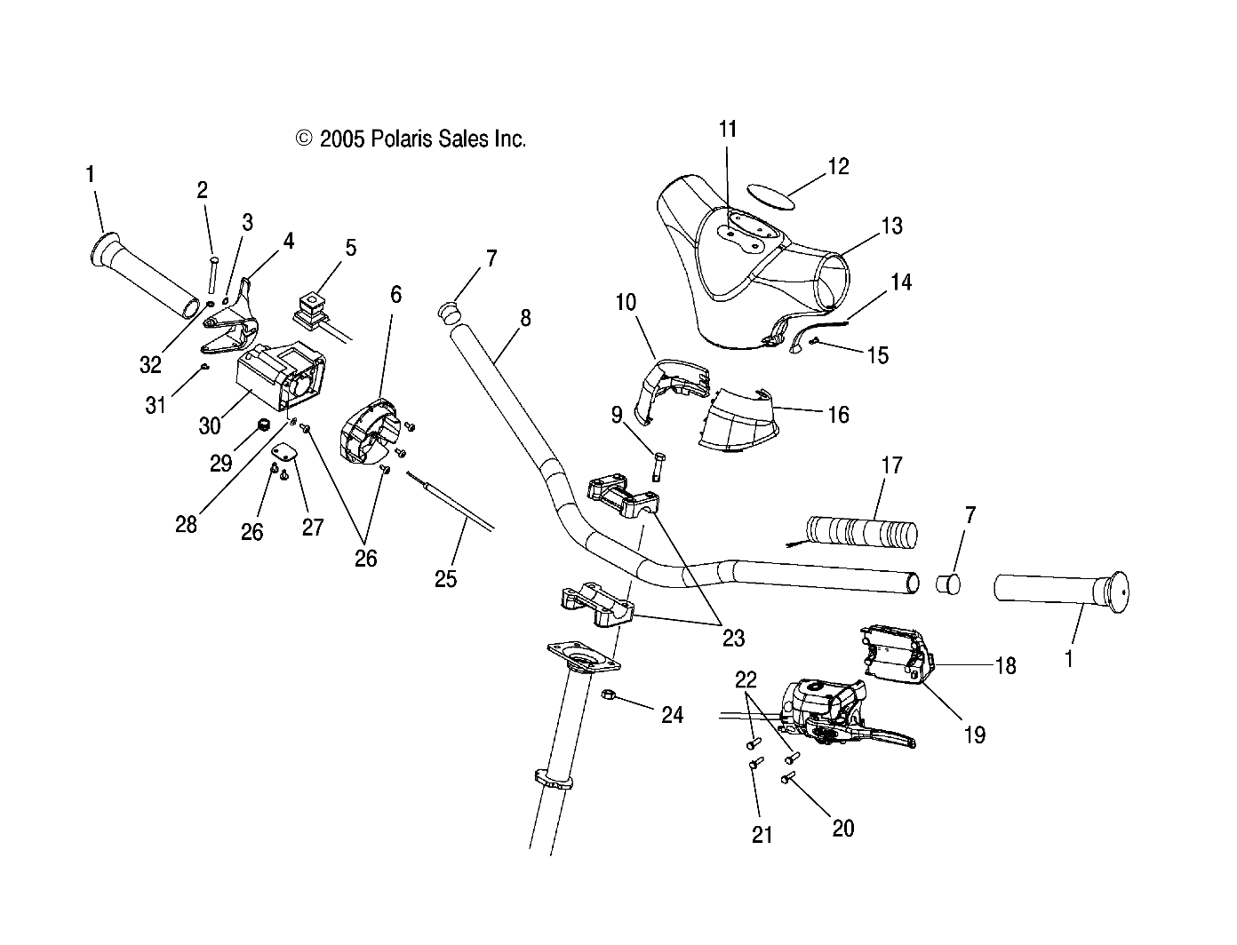 HANDLEBAR - S06ND4BS (4999399939B04)