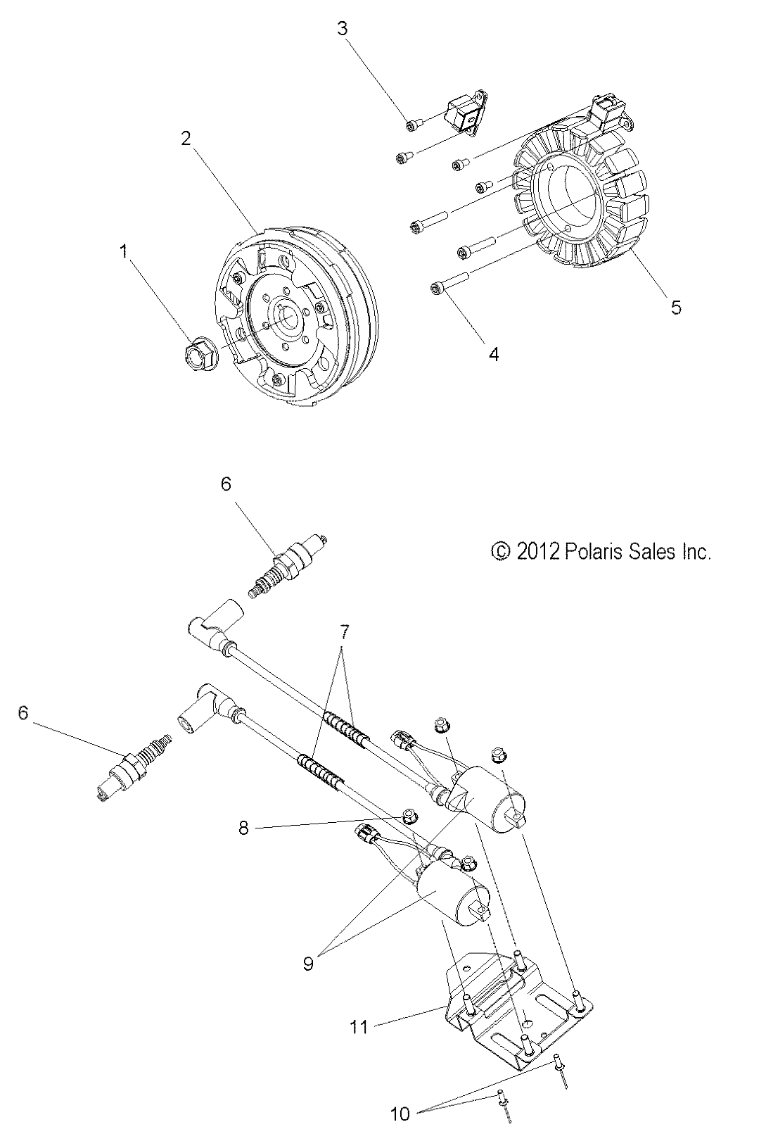 ELECTRICAL, IGNITION SYSTEM - S15PT6HSL/HEL (49SNOWSTATOR13600TRG)