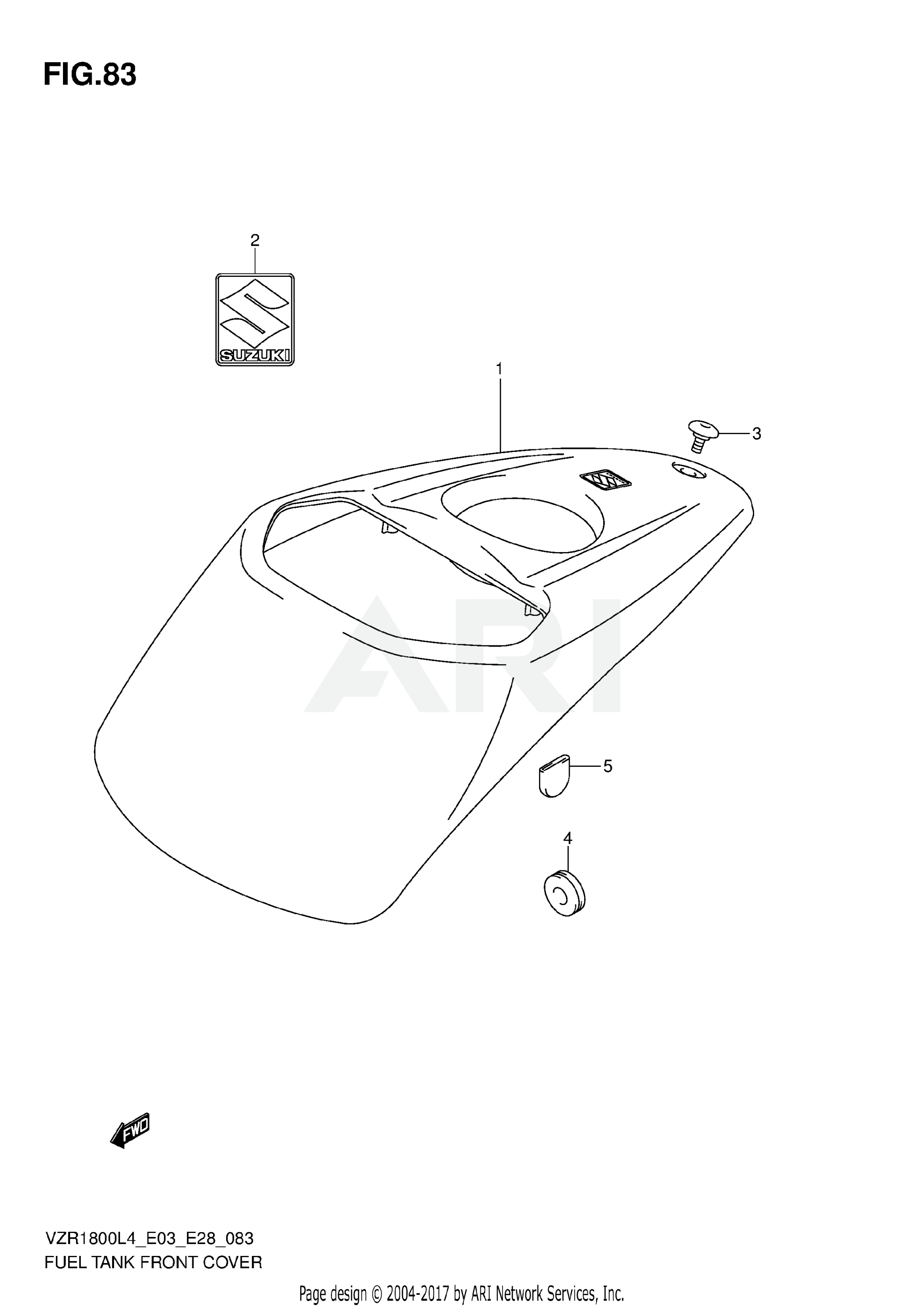 FUEL TANK FRONT COVER