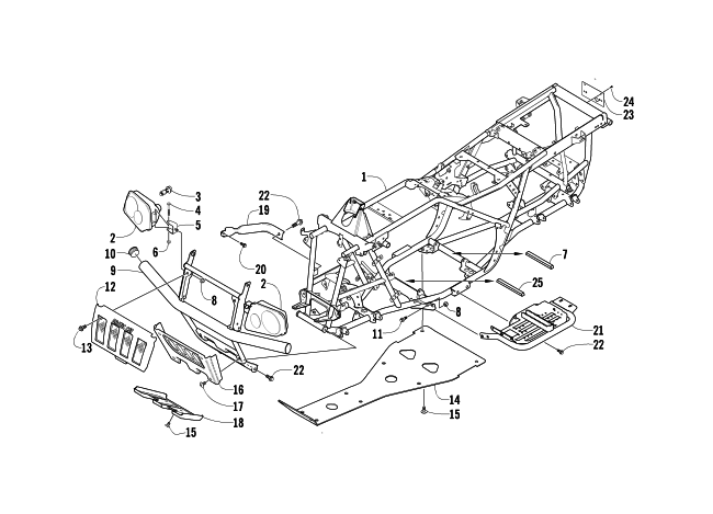 FRAME AND RELATED PARTS