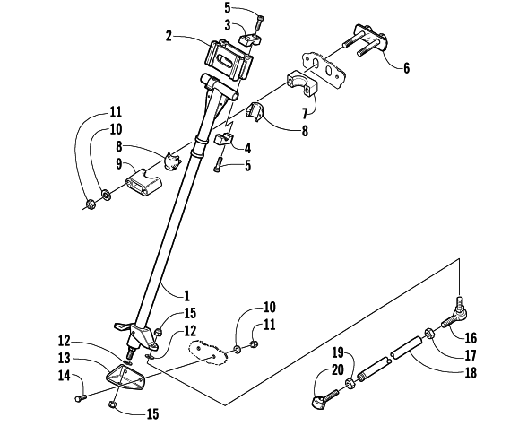 STEERING POST ASSEMBLY