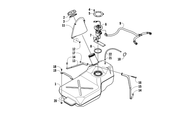 GAS TANK ASSEMBLY