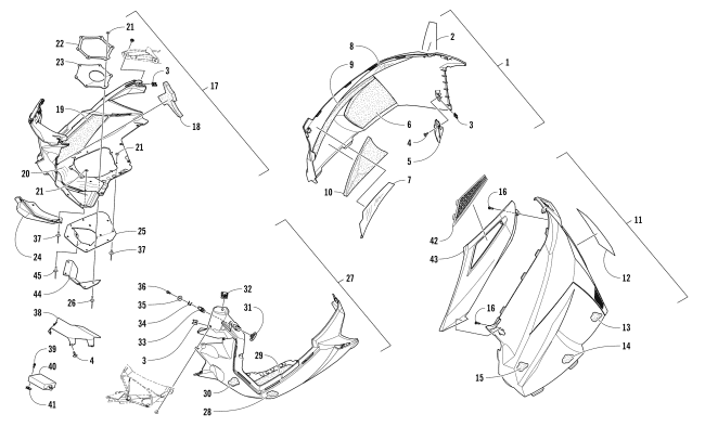 SKID PLATE AND SIDE PANEL ASSEMBLY