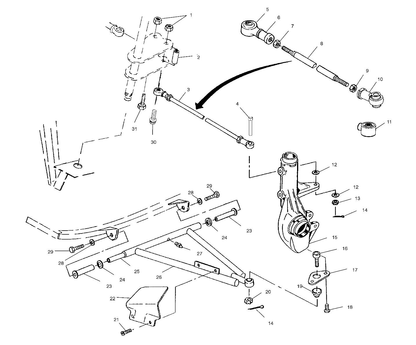 A - ARM/STRUT MOUNTING - A00BG38CA (4954845484B009)