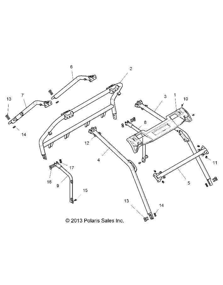 CHASSIS, CAB FRAME - Z14ST1EFX (49RGRCAB14RZR1000)