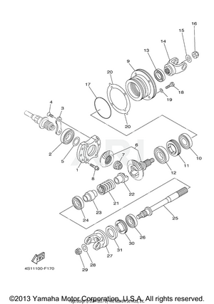 MIDDLE DRIVE GEAR