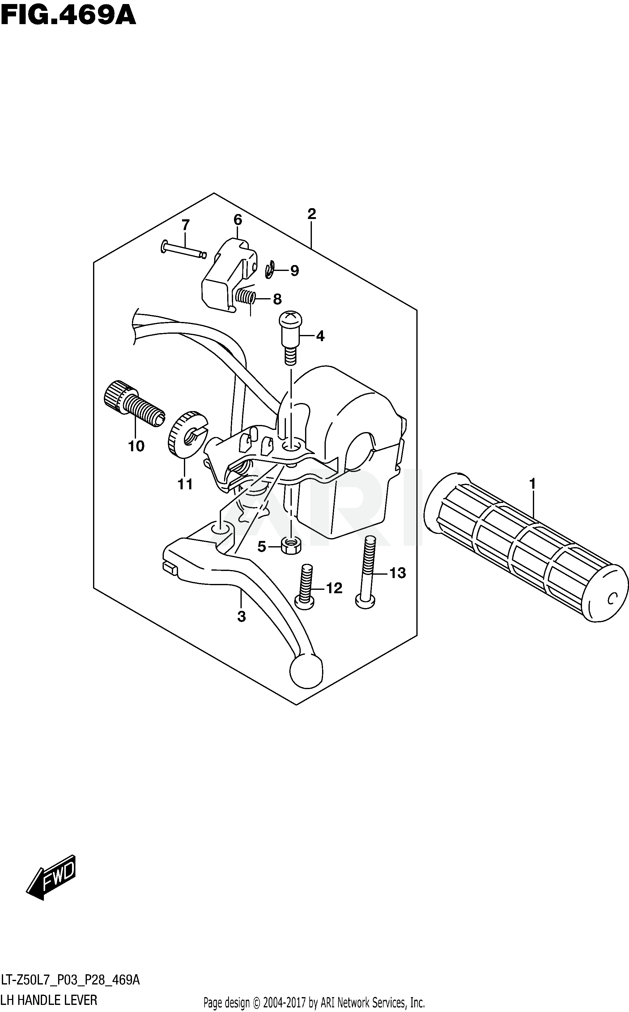 LH HANDLE LEVER