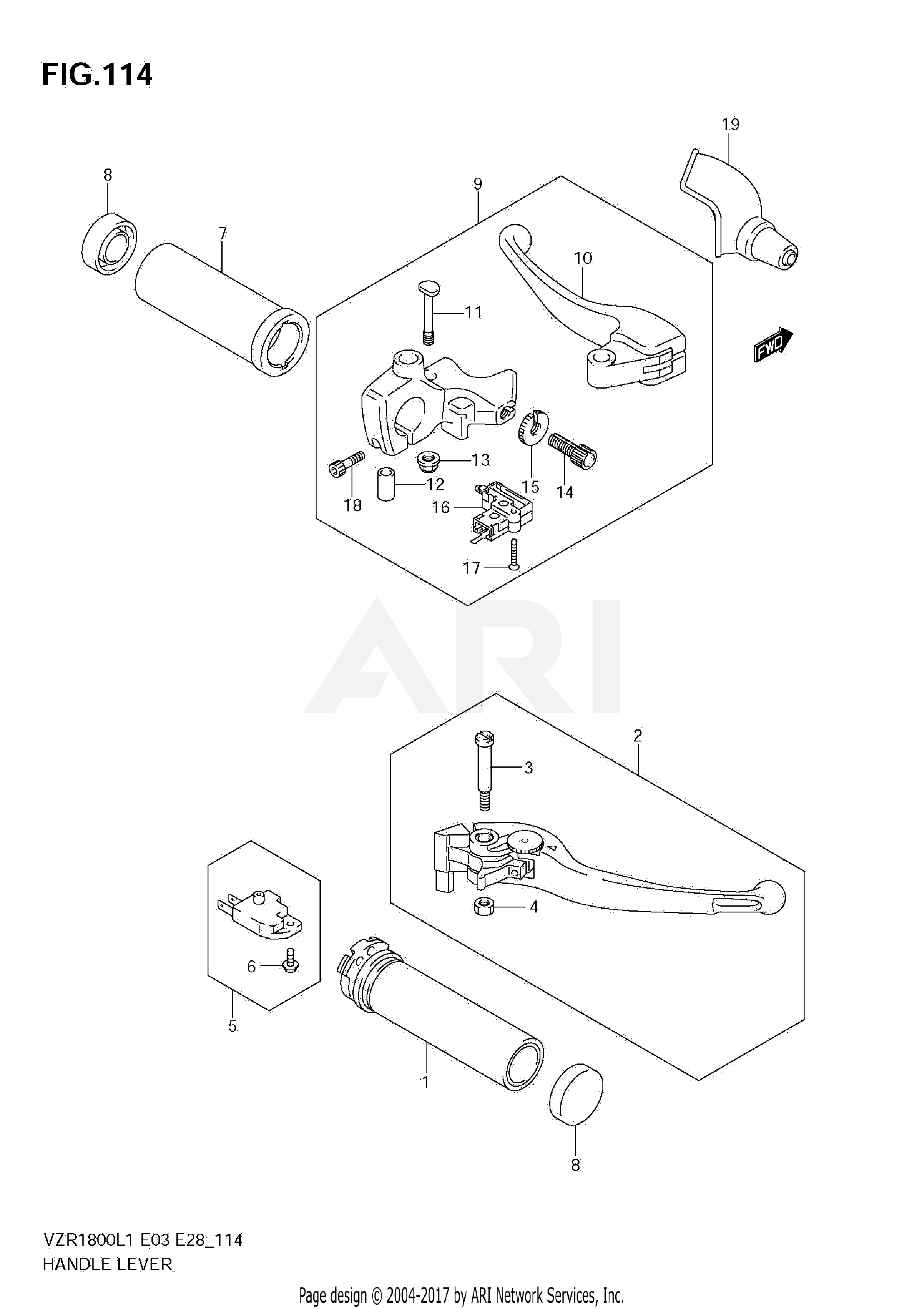 HANDLE LEVER (VZR1800 L1 E28)