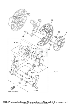 FRONT BRAKE CALIPER