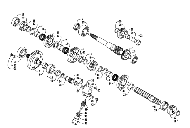 SECONDARY TRANSMISSION ASSEMBLY