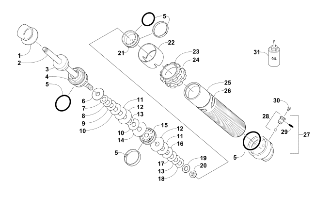 FRONT SUSPENSION SHOCK ABSORBER