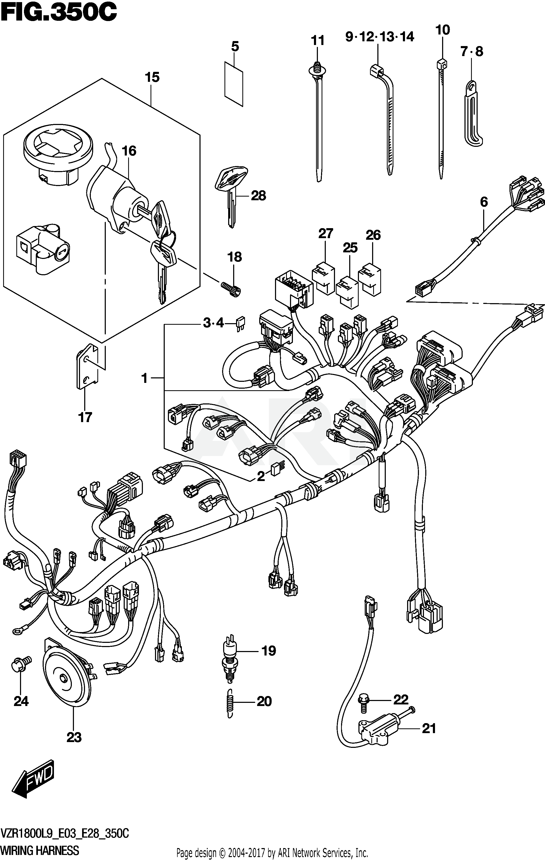 WIRING HARNESS (VZR1800BZL9 E28)