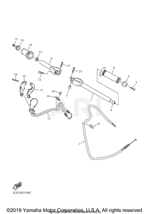 STEERING HANDLE CABLE