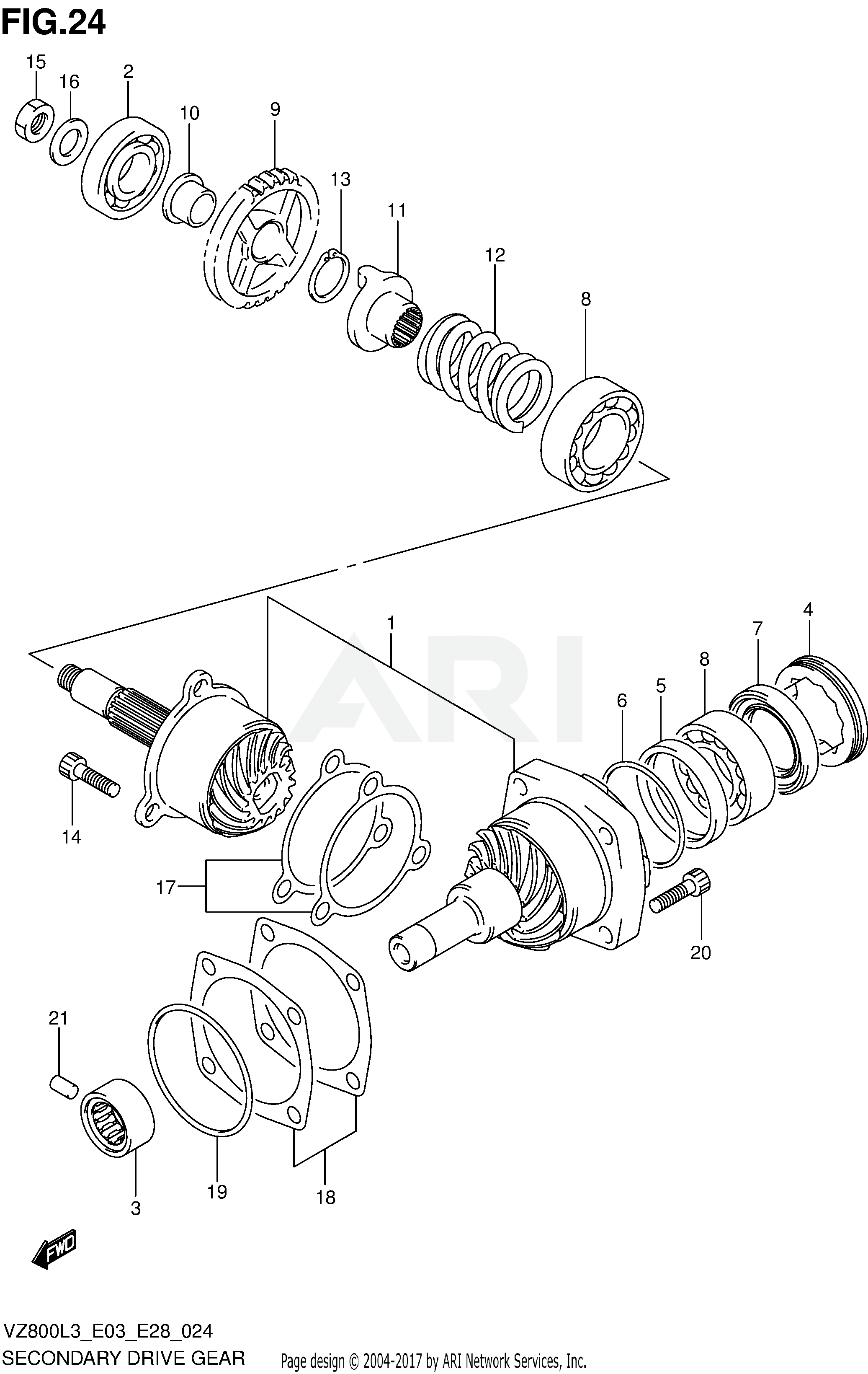 SECONDARY DRIVE GEAR