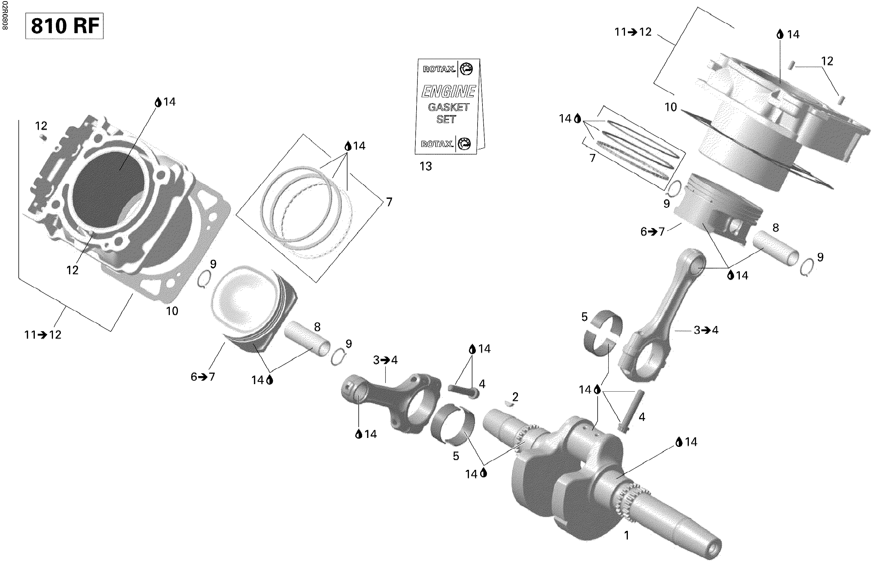 Crankshaft, Piston And Cylinder