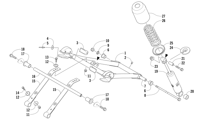 REAR SUSPENSION FRONT ARM ASSEMBLY