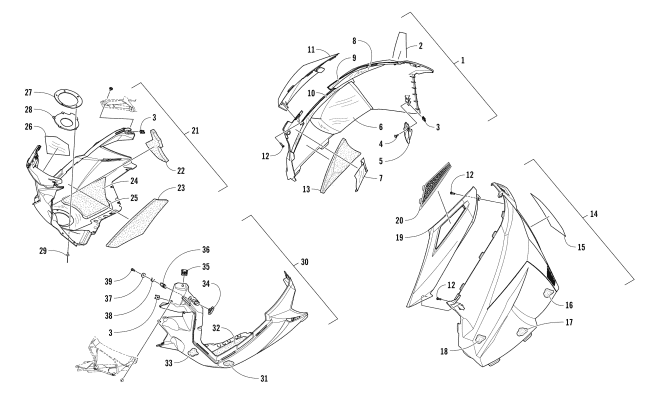 SKID PLATE AND SIDE PANEL ASSEMBLY