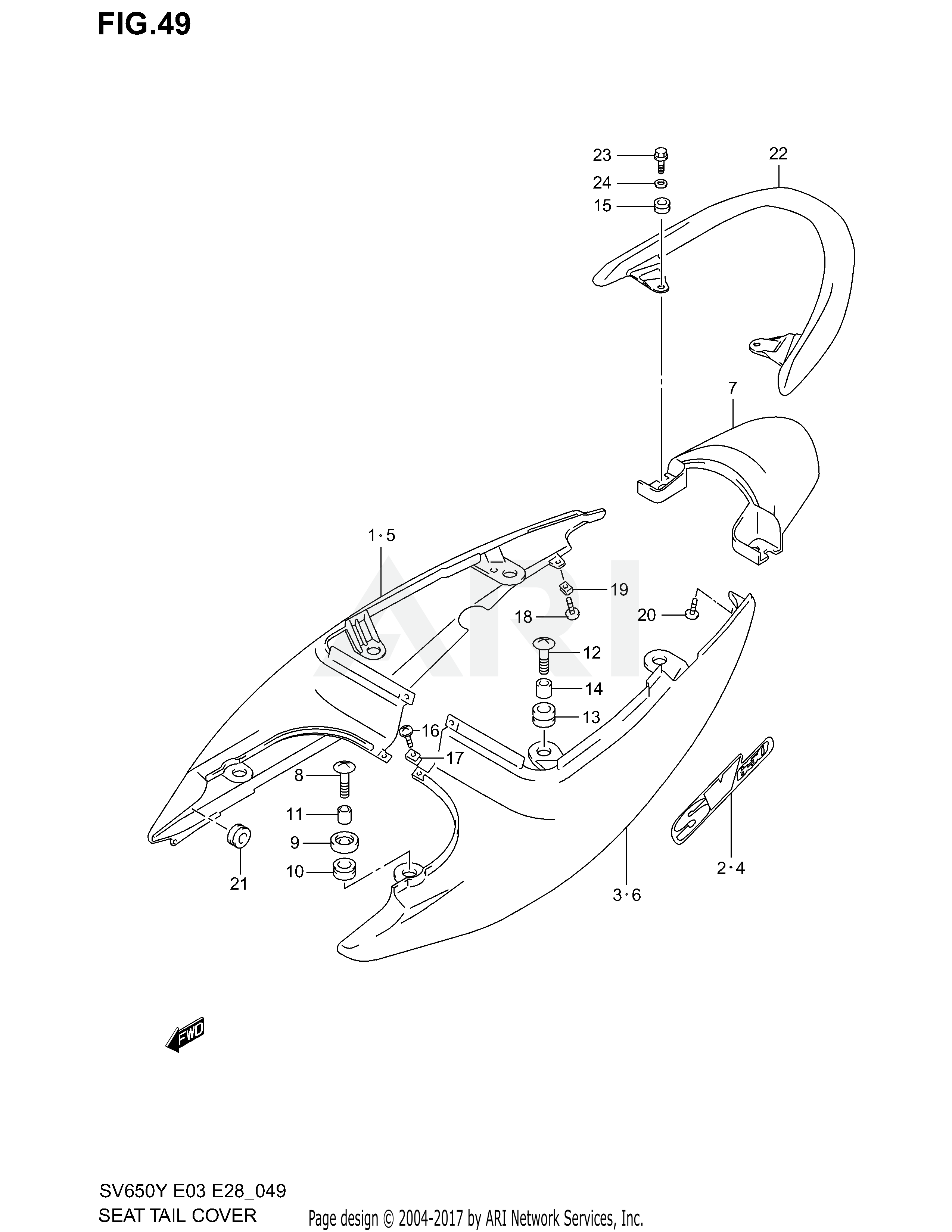 SEAT TAIL COVER (MODEL Y)