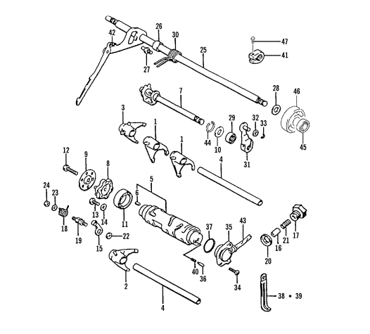 GEAR SHIFTING ASSEMBLY